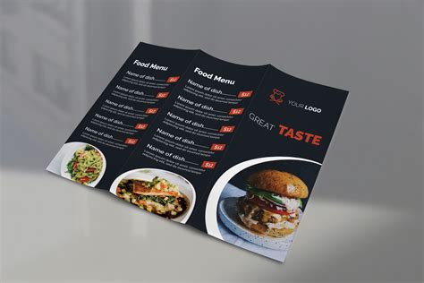 Tri Fold Menu Template Design Trends