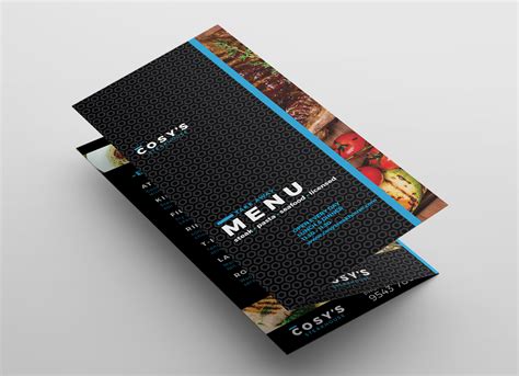 Tri Fold Menu Template Example 2