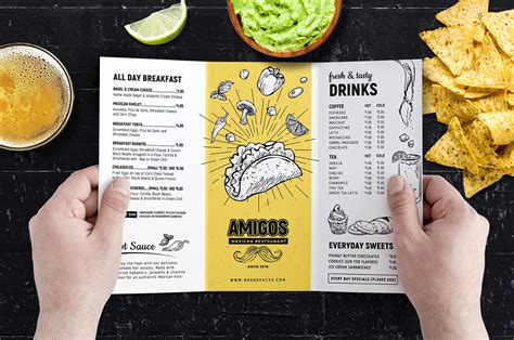 Tri-Fold Menu Template Sample 9