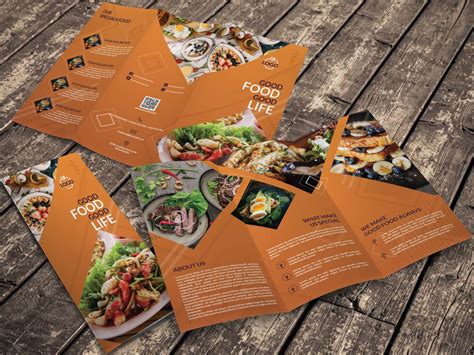 Tri-Fold Restaurant Brochure Template