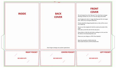 Tri-fold template example 5