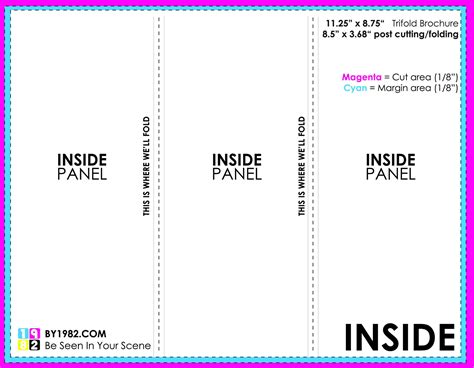 Tri-fold template using add-ons