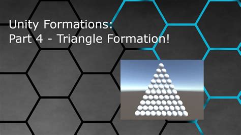 Triangular formation