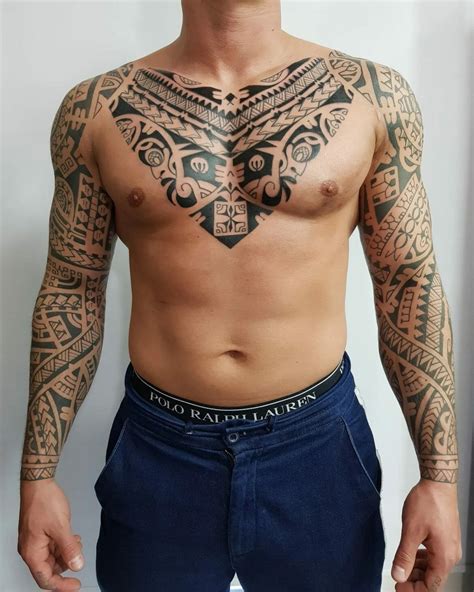 Tribal chest tattoos