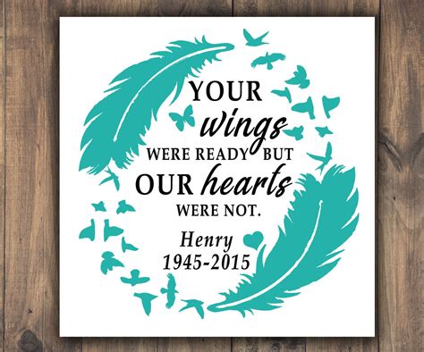 Tribute to a Loved One Decal Template