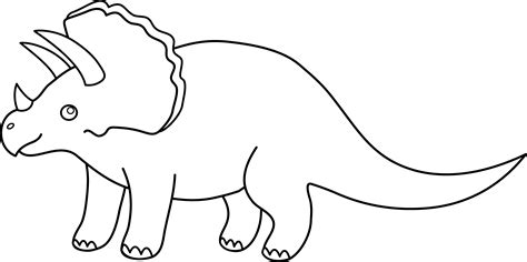 Triceratops dinosaur template