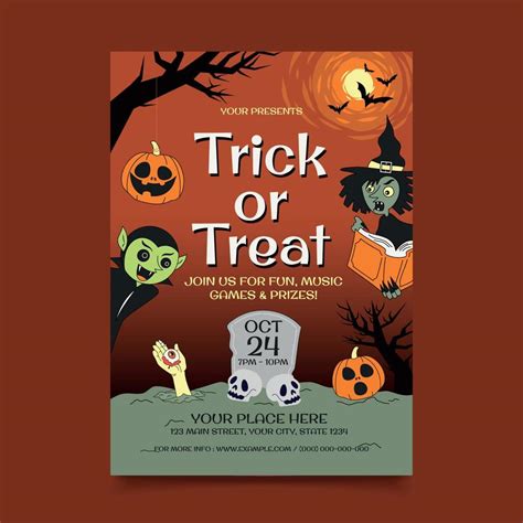 Trick-or-Treat Flyer Templates