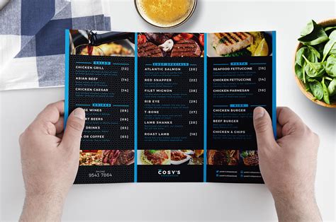 Trifold Menu Template Layouts