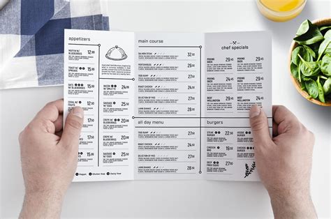 Trifold Menu Template Tricks