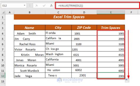 Trim Both Sides in Excel