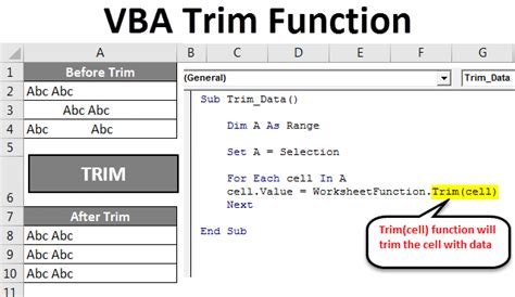 Trim String in Excel VBA Regular Expressions Example