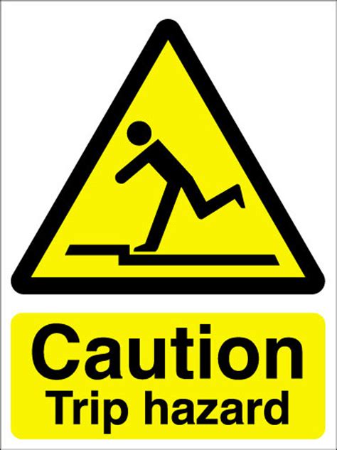 Trip Hazard Signs