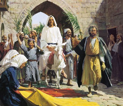 The triumphal entry coloring page