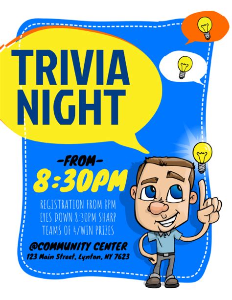 Trivia flyer template 2