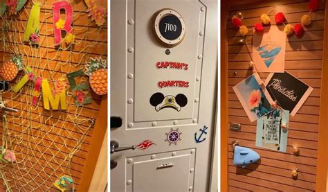 Tropical cruise door decoration