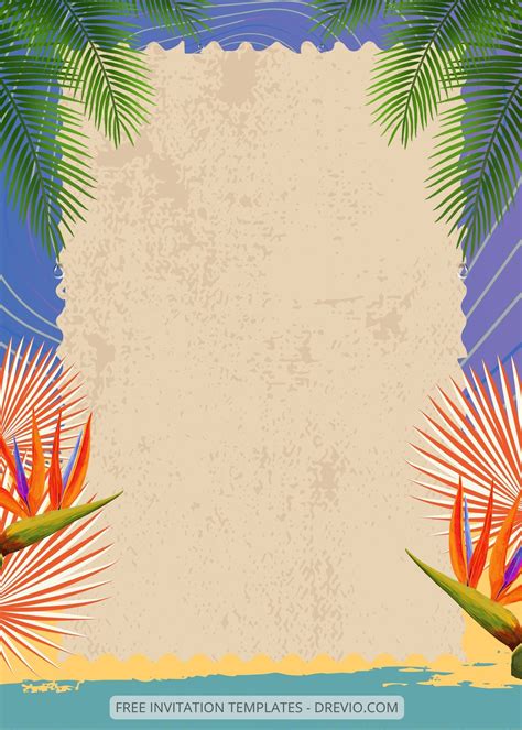 Tropical Invitation Templates 2