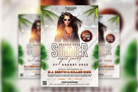 Tropical Summer Party Flyer Template