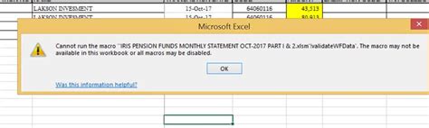 Troubleshooting Macro Issues in Excel 365