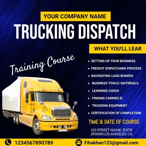 Truck Dispatch Template 10