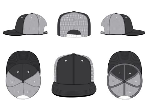 Trucker Hat Template Design 4