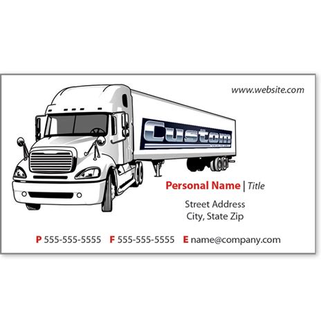 Trucking business card template 1