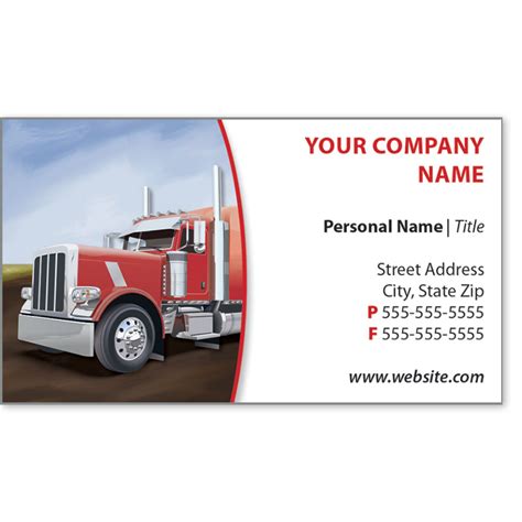 Trucking business card template 10