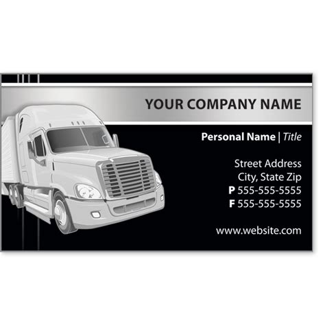 Trucking business card template 2