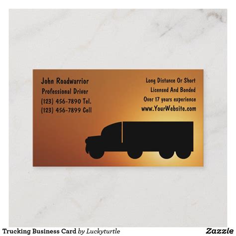 Trucking business card template 3