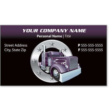 Trucking business card template 6