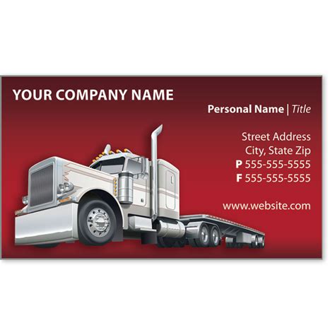 Trucking business card template 8