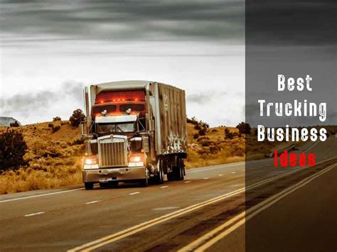 Trucking Business Ideas