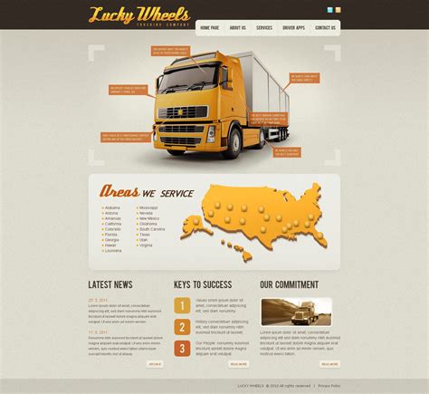 Trucking website template 7