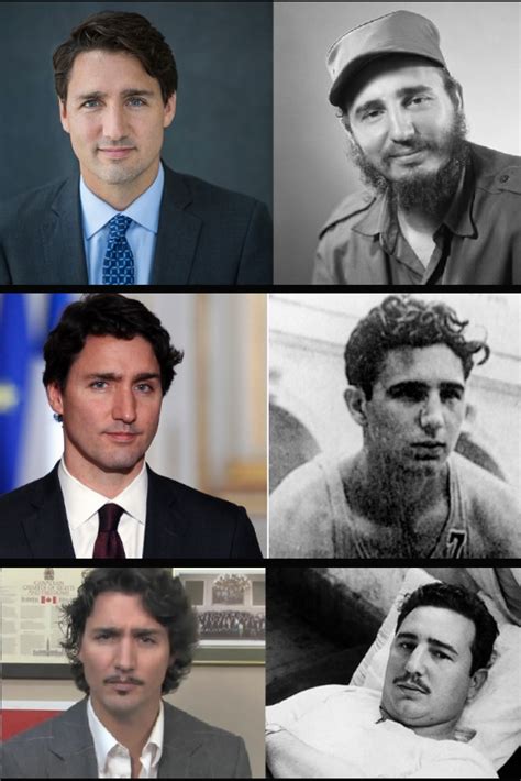 Trudeau and Castro Resemblance