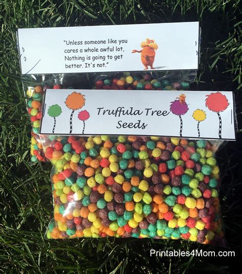 Truffula Seeds Free Printable For Kids Fun Activities