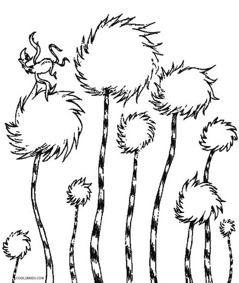 Truffula Tree Coloring Pages