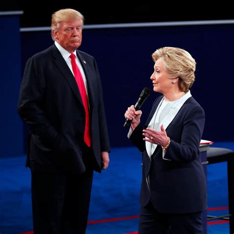 Trump and Clinton in a debate