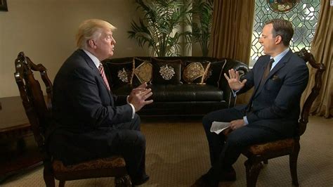 Trump in an interview