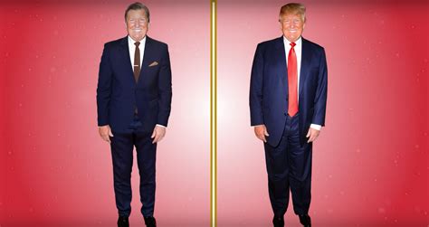 Donald Trump wearing an oversized suit