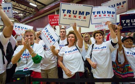 Crowd gathered at the Trump rally at ASU