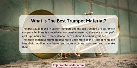 Trumpet Tap Materials