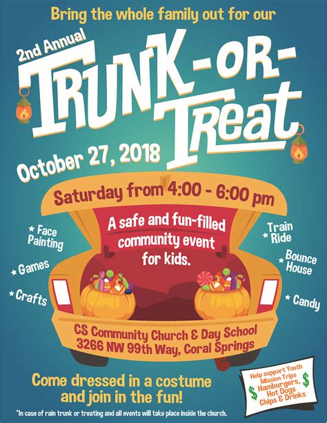 Trunk or Treat Flyer Ideas