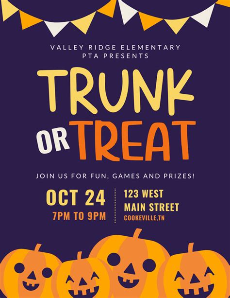 Trunk or Treat Flyer Template Download