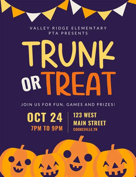 Trunk or Treat Flyer Template 10