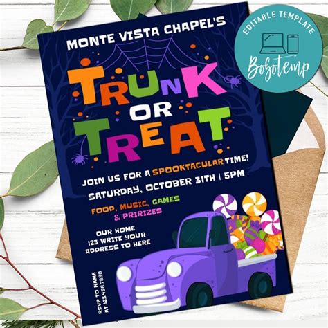 Trunk or Treat Invitation Template 1