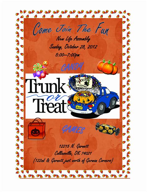 Trunk or Treat Invitation Template 4