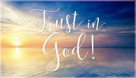 Trust in God