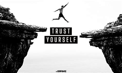 A person trusting in themselves