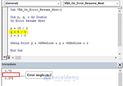 Try-Catch Blocks in Excel VBA