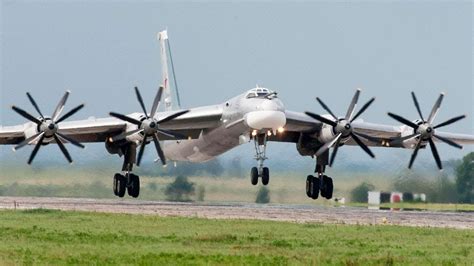 Tu-95 Bomber Takeoff