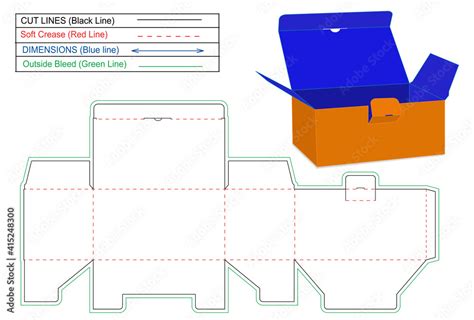 Tuck-Bottom Box Template